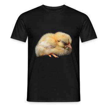 Huhn - Männer T-Shirt - Schwarz - Vorne - AI Model Male 178 light (178cm)