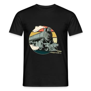 Train - T-shirt homme - noir - Devant - AI Model Male 178 light (178cm)