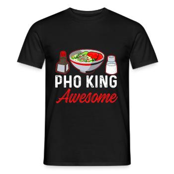 Pho King - Men's T-Shirt - black - Front - AI Model Male 178 light (178cm)