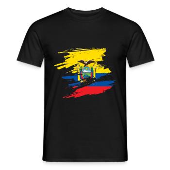Équateur - T-shirt homme - noir - Devant - AI Model Male 178 light (178cm)