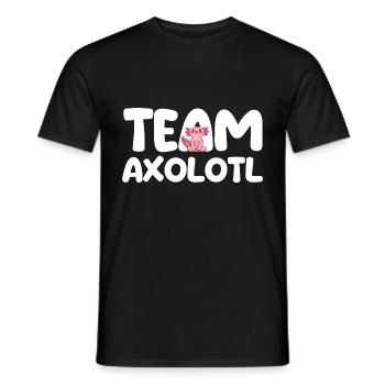 Axolotl - T-shirt homme - noir - Devant - AI Model Male 178 light (178cm)