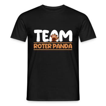 Roter Panda - Männer T-Shirt - Schwarz - Vorne - AI Model Male 178 light (178cm)