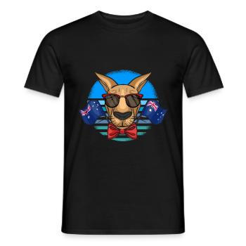 Afrique d’Australie Voyage En Asie - T-shirt homme - noir - Devant - AI Model Male 178 light (178cm)