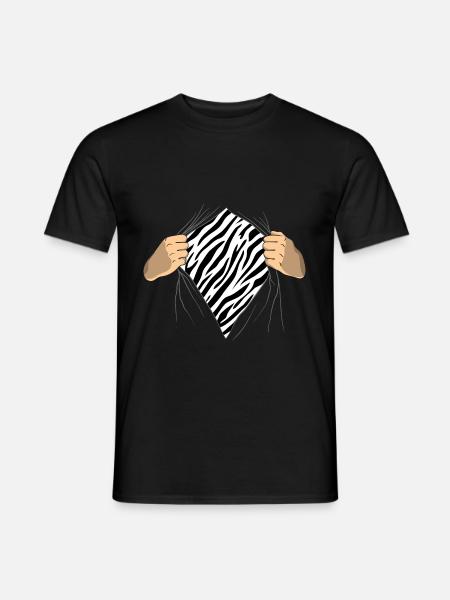 zebra - Men's T-Shirt - black