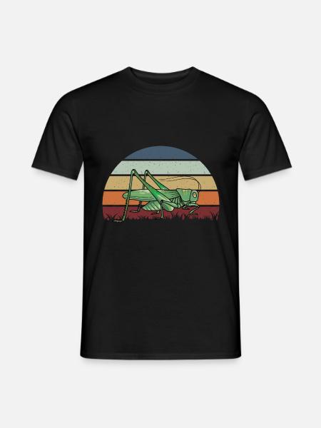 Grashüpfer - Männer T-Shirt - Schwarz