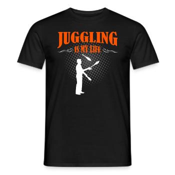 Juggling Is My Life - T-shirt homme - noir - Devant - AI Model Male 178 light (178cm)