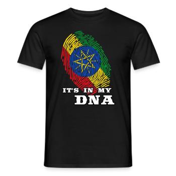 Ethiopia - It's in my DNA - Men's T-Shirt - black - Front - AI Model Male 178 light (178cm)