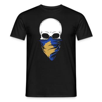 Kosovo Skull Tee Shirt - Kosovo - Men's T-Shirt - black - Front - AI Model Male 178 light (178cm)