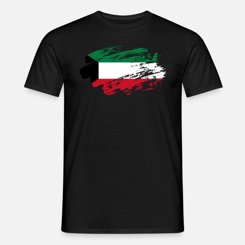 Kuwait Flag Tee - Männer T-Shirt - Schwarz
