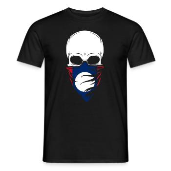 Laos Skull Tee - Laos - Männer T-Shirt - Schwarz - Vorne - AI Model Male 178 light (178cm)