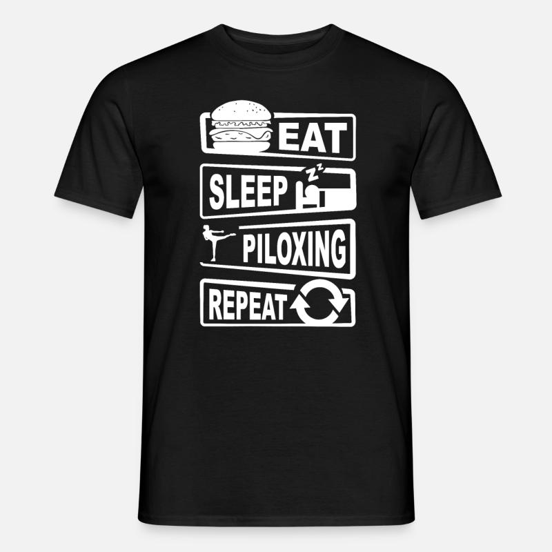 Piloxing Tshirt For Men - Männer T-Shirt - Schwarz