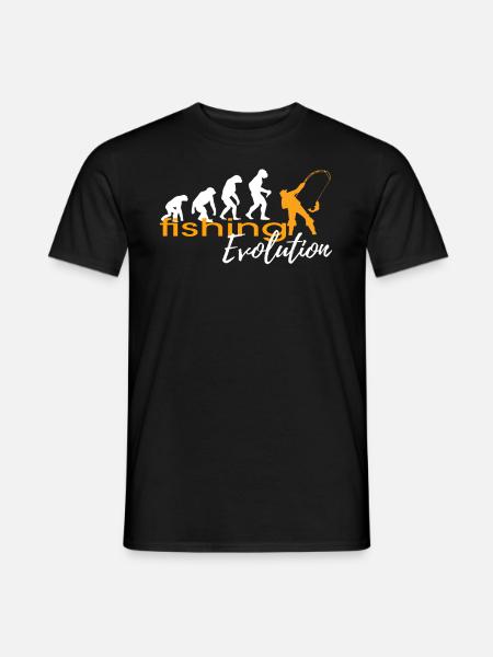 EVOLUTION DE LA PECHE - T-shirt homme - noir