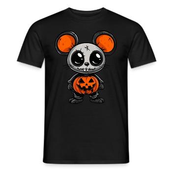 Maus Halloween Lustig Zombie - Männer T-Shirt - Schwarz - Vorne - AI Model Male 178 light (178cm)