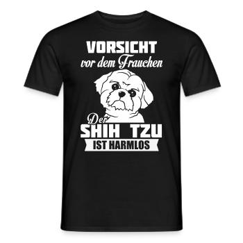 Shih Tzu - Men's T-Shirt - black - Front - AI Model Male 178 light (178cm)