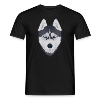 Husky 2 - T-shirt homme - noir - Devant - AI Model Male 178 light (178cm)