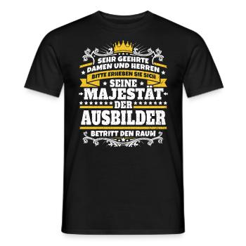 Seine Majestät der Ausbilder - Männer T-Shirt - Schwarz - Vorne - AI Model Male 178 light (178cm)