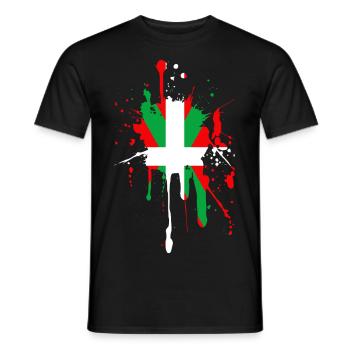 euskal herria design 8 - Men's T-Shirt - black - Front - AI Model Male 178 light (178cm)