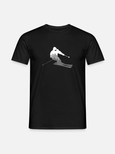 Ski downhill - Men's T-Shirt - black