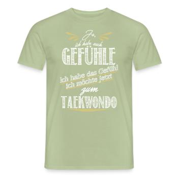 Taekwondo - Männer T-Shirt - Sage - Vorne - AI Model Male 178 light (178cm)