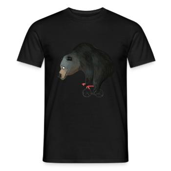 Bear Animal Road Bike Bike Bike Bike Tour Gift - Men's T-Shirt - black - Front - AI Model Male 178 light (178cm)