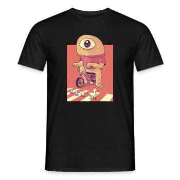 Cyclops Alien Tshirt Gift idea - Men's T-Shirt - black - Front - AI Model Male 178 light (178cm)