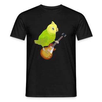 Guitare E-guitare cadeau pour enfants - T-shirt homme - noir - Devant - AI Model Male 178 light (178cm)