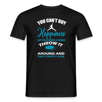 Idée de cadeau d'anniversaire Frisbee - T-shirt homme - noir - Devant - AI Model Male 178 light (178cm)