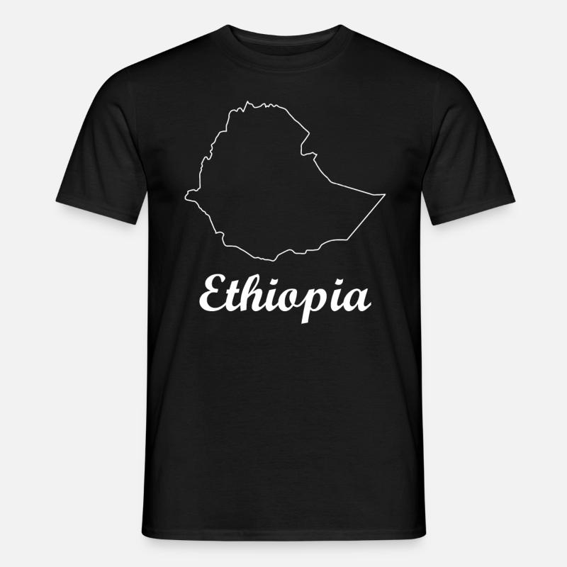 Ethiopia Ethiopia Map Map - Men’s T-shirt - black