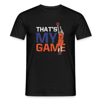 Club d'équipe de basket-ball - T-shirt homme - noir - Devant - AI Model Male 178 light (178cm)