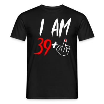 40 Jahre Frau 40. Geburtstag Bday Party Geschenk - Männer T-Shirt - Schwarz - Vorne - AI Model Male 178 light (178cm)