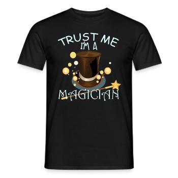 Trust me I'm a magician - Männer T-Shirt - Schwarz - Vorne - AI Model Male 178 light (178cm)