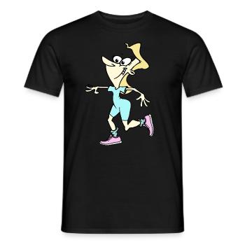 Fitness - Workout for Ladies - Männer T-Shirt - Schwarz - Vorne - AI Model Male 178 light (178cm)