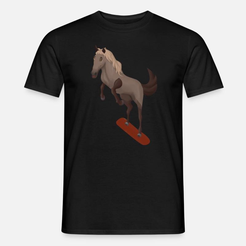 Snowboard Pferd Snowboarding Pferdenarr Geschenk - Männer T-Shirt - Schwarz