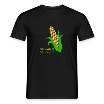 Corn on the cob - Men's T-Shirt - black - Front - AI Model Male 178 light (178cm)