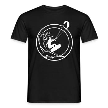 Kite Surfer - Männer T-Shirt - Schwarz - Vorne - AI Model Male 178 light (178cm)