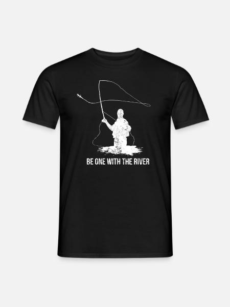 Regalo di pesca del pescatore del pesce della pesca con la pesca con la mosca - T-shirt uomo - nero