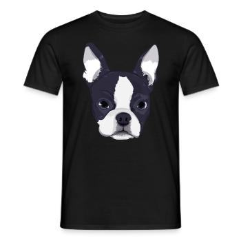 Enfants Boston Terrier Dog Pour Femmes Et Filles - T-shirt homme - noir - Devant - AI Model Male 178 light (178cm)