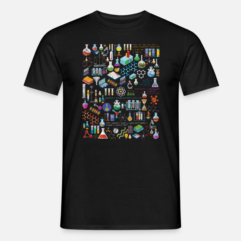 The Physics Math Chemistry - Männer T-Shirt - Schwarz
