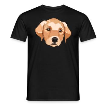 Labrador Labrador Lab pour les femmes et les filles - T-shirt homme - noir - Devant - AI Model Male 178 light (178cm)