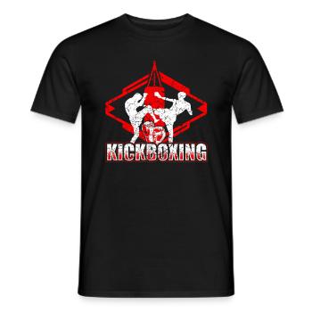 Kickboxen Kickboxer - Männer T-Shirt - Schwarz - Vorne - AI Model Male 178 light (178cm)