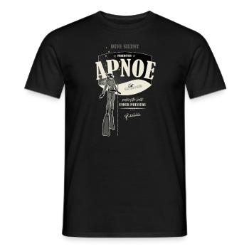 Apnea - Freediver - one breath - push the limits - Men's T-Shirt - black - Front - AI Model Male 178 light (178cm)