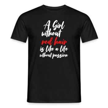 Rotschopf Rothaar Geschenk I Ginger Rote Haare - Männer T-Shirt - Schwarz - Vorne - AI Model Male 178 light (178cm)