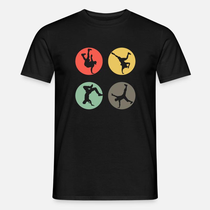 Retro Breakdance Bboying Geschenk I Breakdancing - Männer T-Shirt - Schwarz