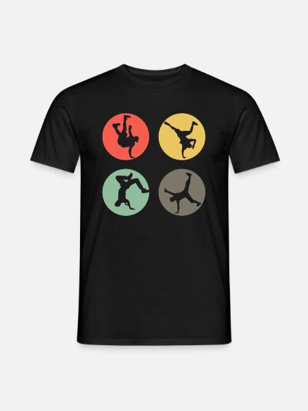 Rétro Breakdance Bboying Gift I Breakdance - T-shirt homme - noir