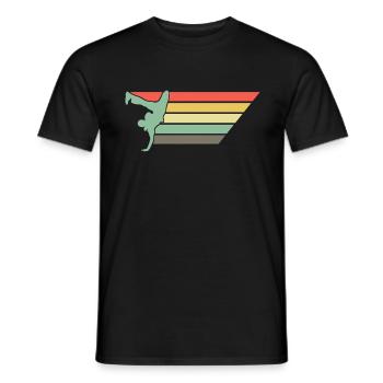 Retro Breakdance Bboying Gift I Breakdancing - Men's T-Shirt - black - Front - AI Model Male 178 light (178cm)