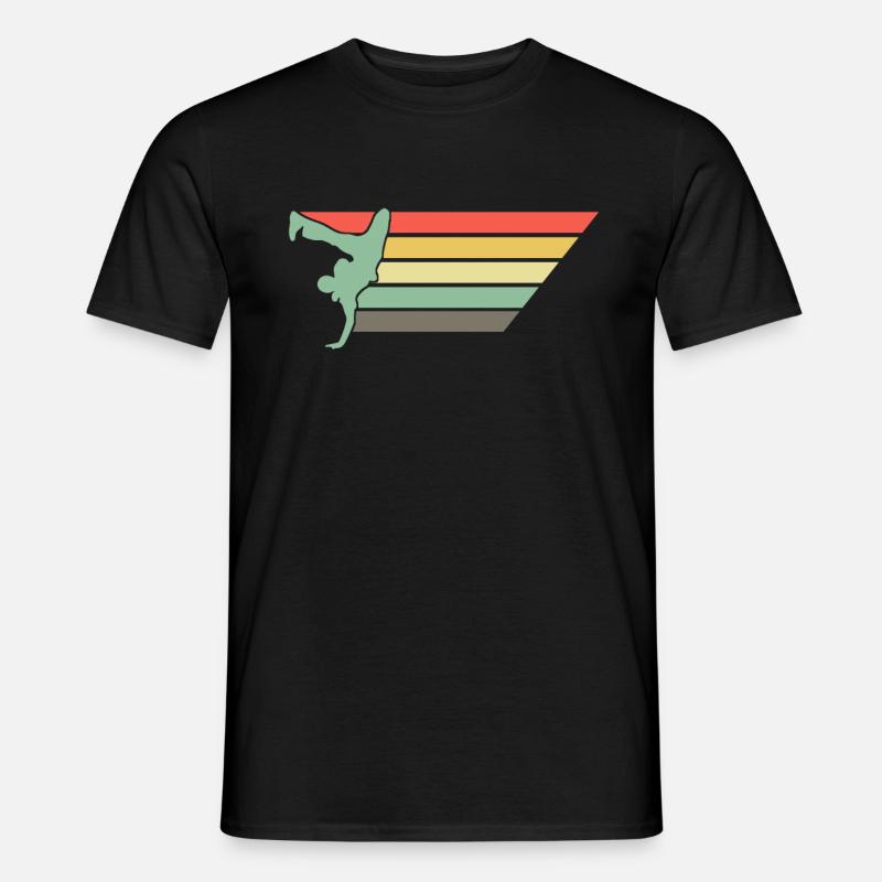 Rétro Breakdance Bboying Gift I Breakdance - T-shirt homme - noir