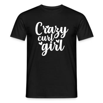 Lockige Haare Geschenk I Locken Haarstil Sprüche - Männer T-Shirt - Schwarz - Vorne - AI Model Male 178 light (178cm)