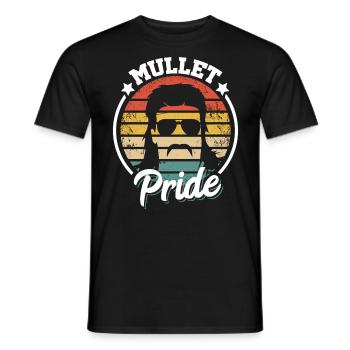 Cadeau Vokuhila I spoiler au cou - T-shirt homme - noir - Devant - AI Model Male 178 light (178cm)