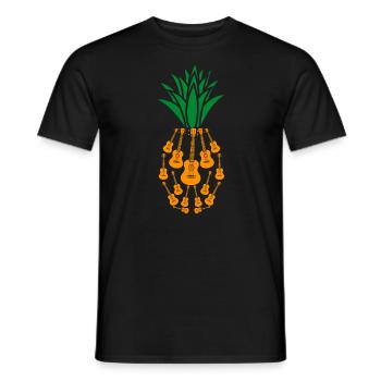 Uke cadeau de guitare je ukulele guitariste - T-shirt homme - noir - Devant - AI Model Male 178 light (178cm)