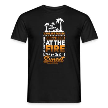 Caravane camping car cadeau je camping caravane - T-shirt homme - noir - Devant - AI Model Male 178 light (178cm)